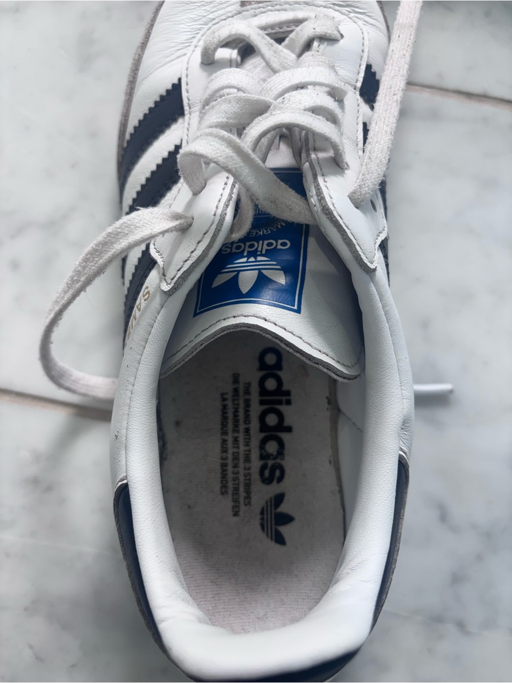 adidas Samba Retro White with black stripes - Picture 8 of 10